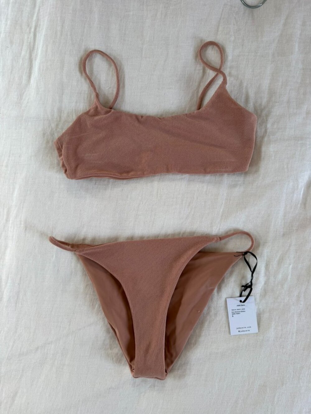 Jade Swim - Bare Terry Swimsuit - 1 TOP, 2 BOTTOMS SPECIAL - Size Small